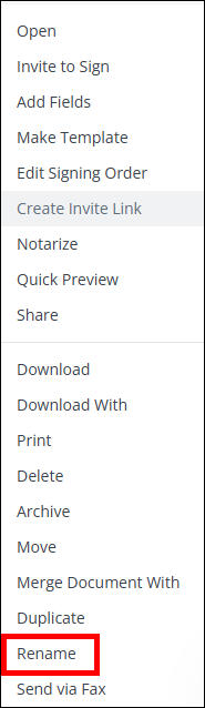 Update the document name
